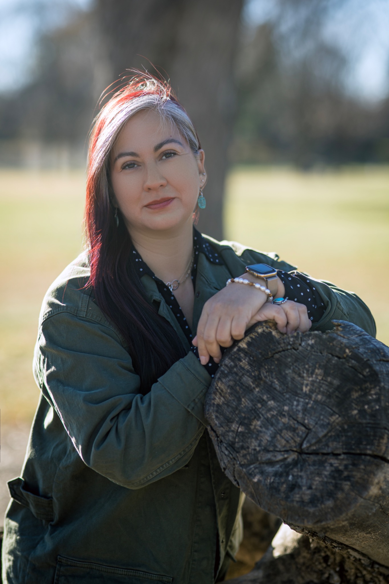 Portrait of Allison Waukau outdoors